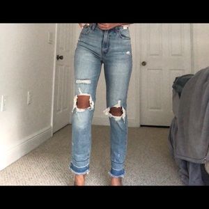 Abercrombie high waisted mom jeans 00 NWT